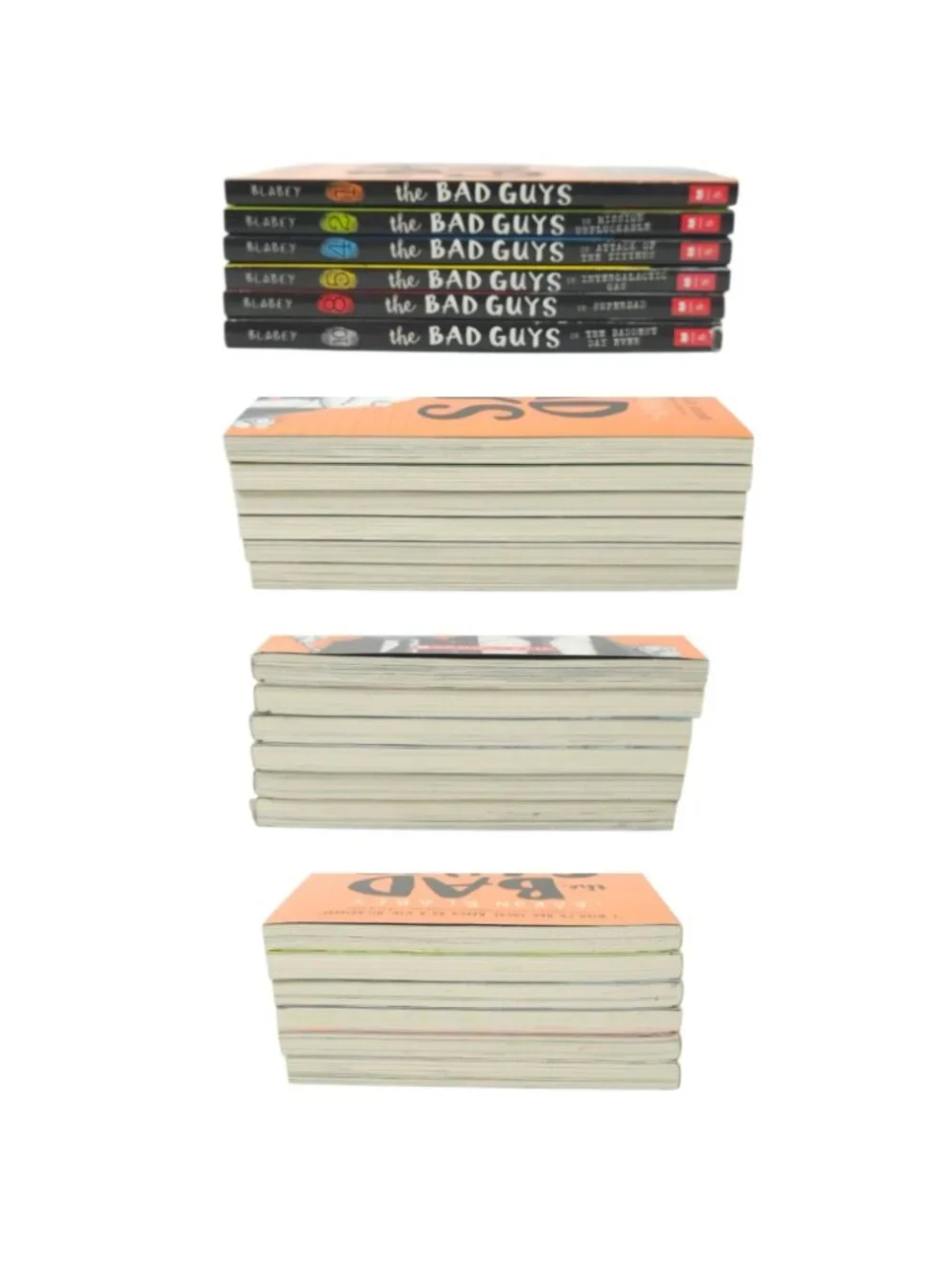 The Bad Guys Graphic Novels Aaron Blabey Paperback Scholastic Kids Book Lot Of 6